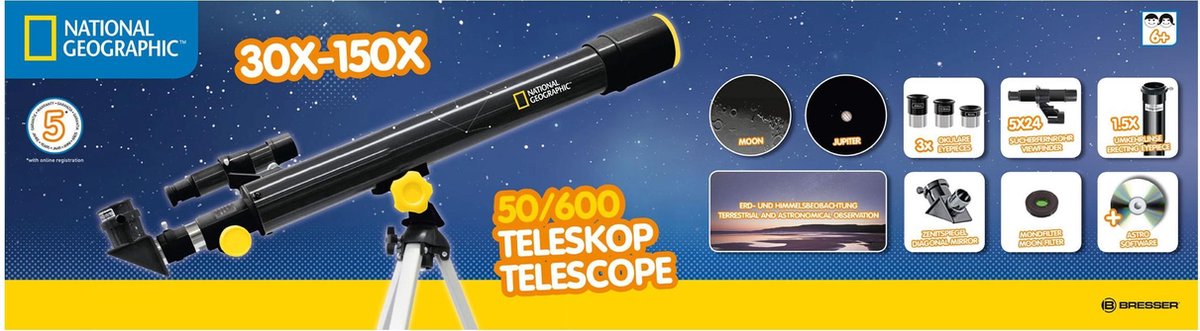 National Geographic Telescoop 50/600 Beginnersmodel