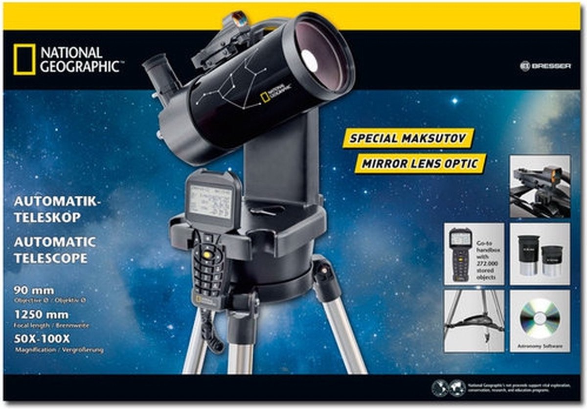 National Geographic Telescoop 90/1250 GoTo