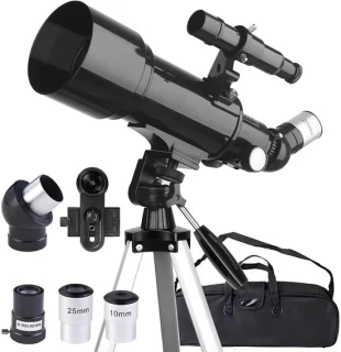 NIVA® refractor sterrenkijker - astronomietelescoop - zwart