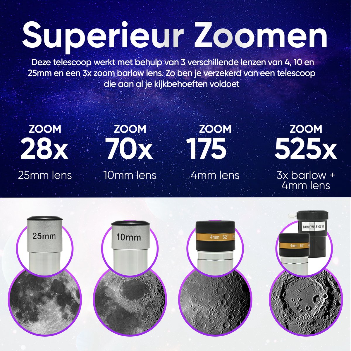Pixetool Telescoop 70070 - Sterrenkijker met Statief en Draagtas