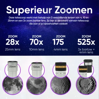 Pixetool Telescoop 70070 - Sterrenkijker met Statief en Draagtas