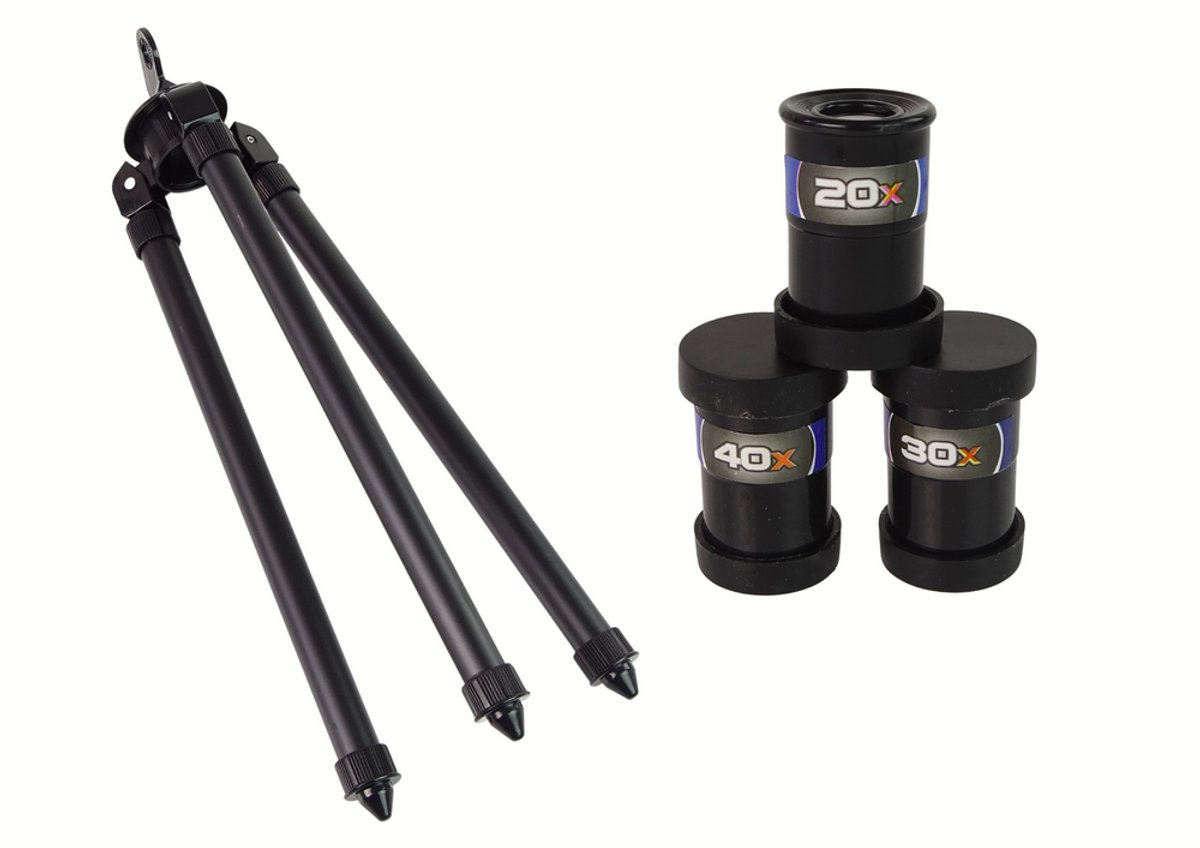 Wat vinden we goed aan de Playos telescoop zilver met driepoot standaard