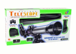 Playos telescoop zilver met driepoot standaard
