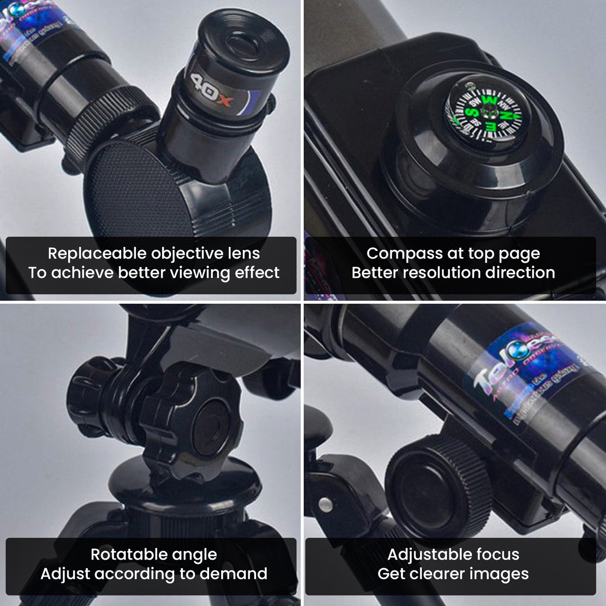 Professionele Astronomische Draagbare Telescoop Set