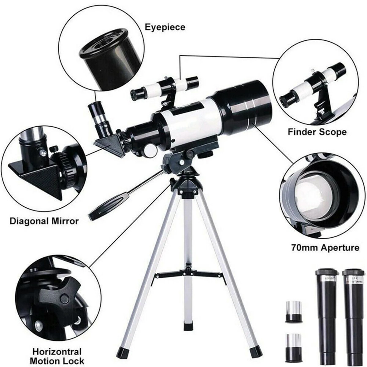 Professionele Astronomische Telescoop Monoculair 150x Zoom