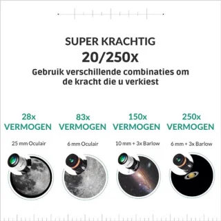 Professionele Sterrenkijker Telescoop – Compleet Set