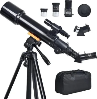 Refractor telescoop 70/500mm met statief en afstandsbediening