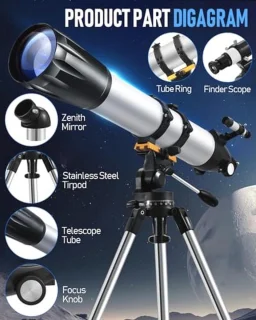 Refractor telescoop 90 mm
