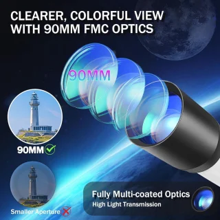 Refractor telescoop 90 mm