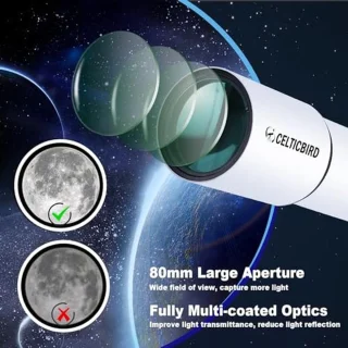 Refractortelescoop 80 mm