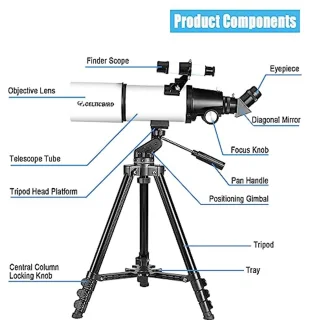 Refractortelescoop 80/600 mm