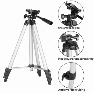 Refractortelescoop voor volwassenen beginners 70 mm 400 mm met AZ-montage