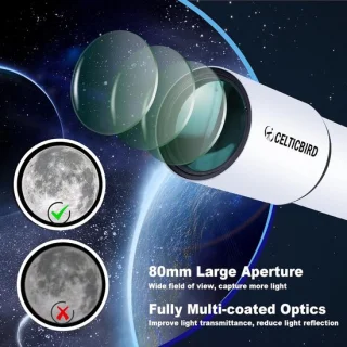 Reistelescoop 900/80 mm refractor