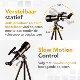 RP Telescoop 300x Zoom met 3 Lenzen en Filterset - Zwart