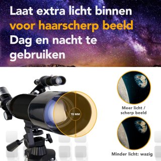 RP Telescoop 300x Zoom met 3 Lenzen en Filterset - Zwart