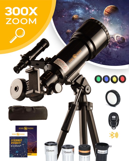 RP Telescoop 300x Zoom met 3 Lenzen en Filterset - Zwart review