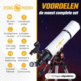RP telescoop 625x wit met statief en accessoires deluxe set