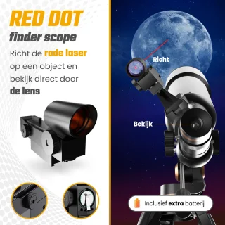 RP telescoop 625x wit met statief en accessoires deluxe set