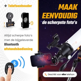 RP telescoop 625x wit met statief en accessoires deluxe set