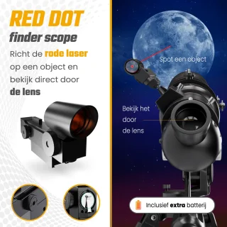 RP Telescoop 875x Zoom Met 6 Lenzen En Accessoires Zwart Metallic