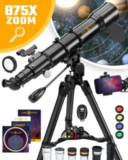 RP Telescoop 875x Zoom Met 6 Lenzen En Accessoires Zwart Metallic