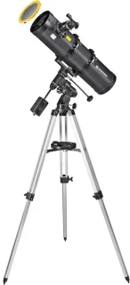 Spiegeltelescoop met zonnefilter en smartphone-adapter