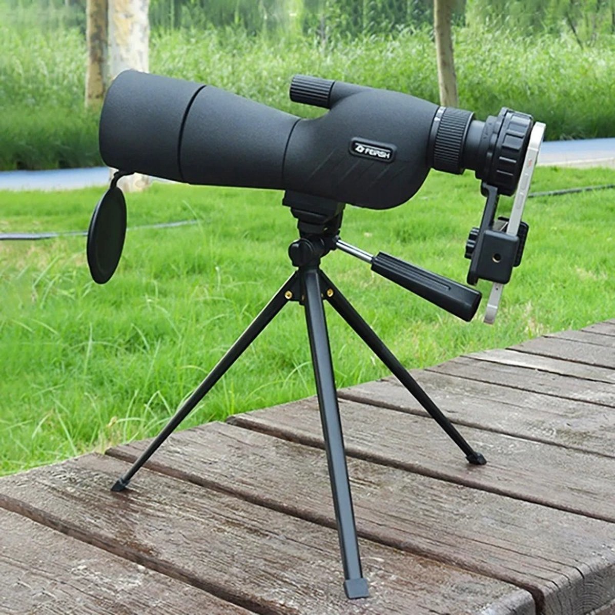 Spotting Scope Telescoop 45° met Tafelstatief en Telefoonadapter