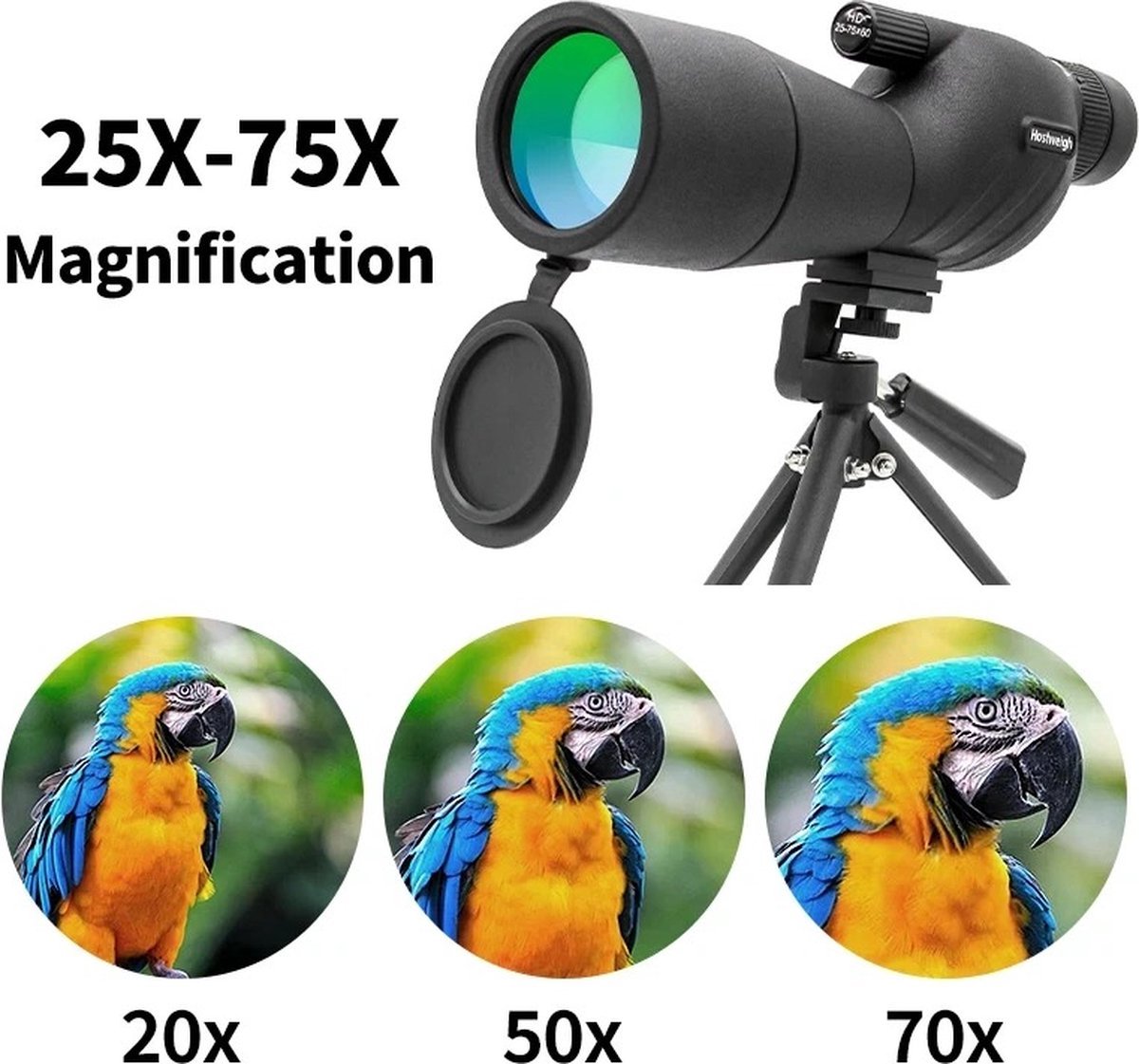 Spotting Scope Telescoop 45° met Tafelstatief en Telefoonadapter
