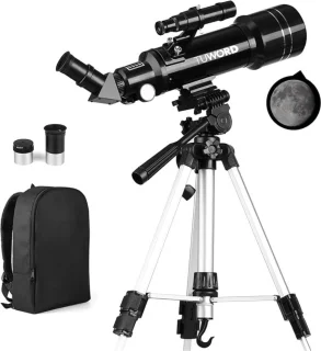 Sterrenkijker 70/400 Astronomische Telescoop met Aluminium Statief en Rugtas