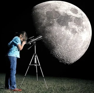 Sterrenkijker 70/400 Astronomische Telescoop met Aluminium Statief en Rugtas