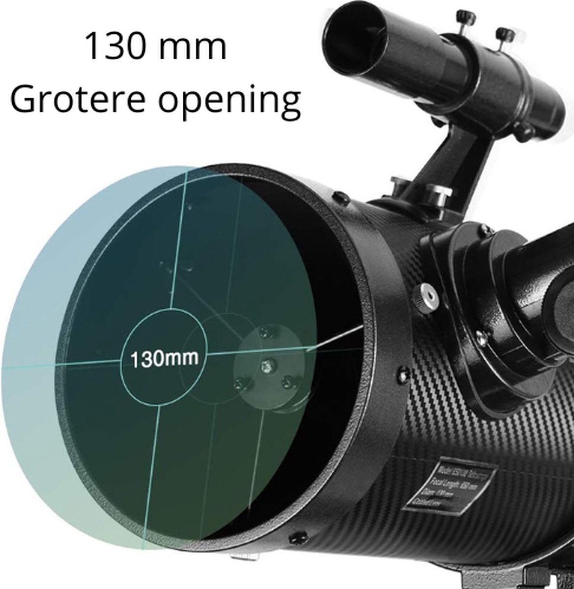 Sterrenkijker Tafel telescoop met 1.5X Barlow Lens en T-maanfilt
