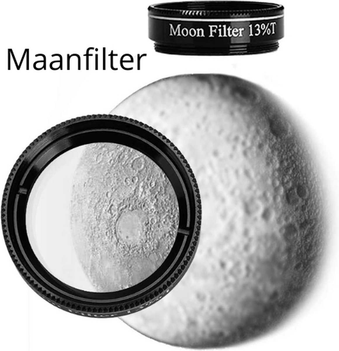 Sterrenkijker Tafel telescoop met 1.5X Barlow Lens en T-maanfilt
