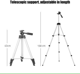 Sterrenkijker Telescoop 333x Zoom met Statief en Telefoonhouder Wit