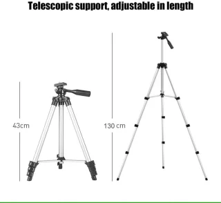 Sterrenkijker Telescoop 333x Zoom met Statief en Telefoonhouder Wit