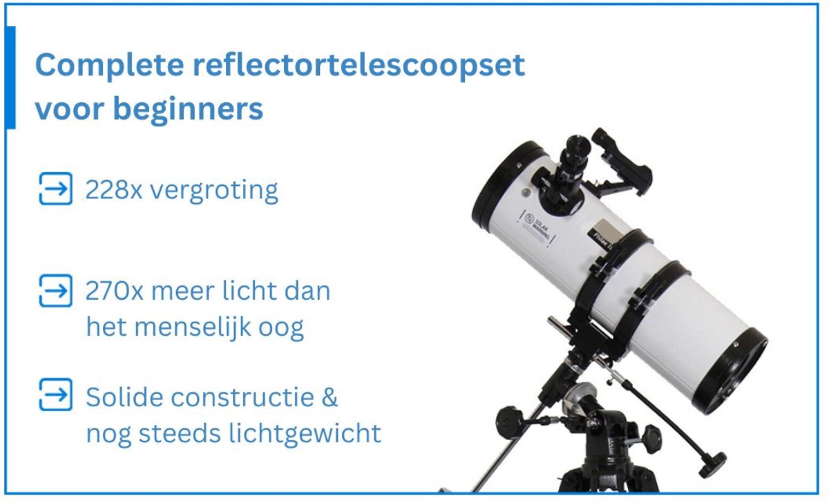 Sterrenkijker Telescoop Met Statief Zilver Zwart