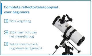 Sterrenkijker Telescoop Met Statief Zilver Zwart