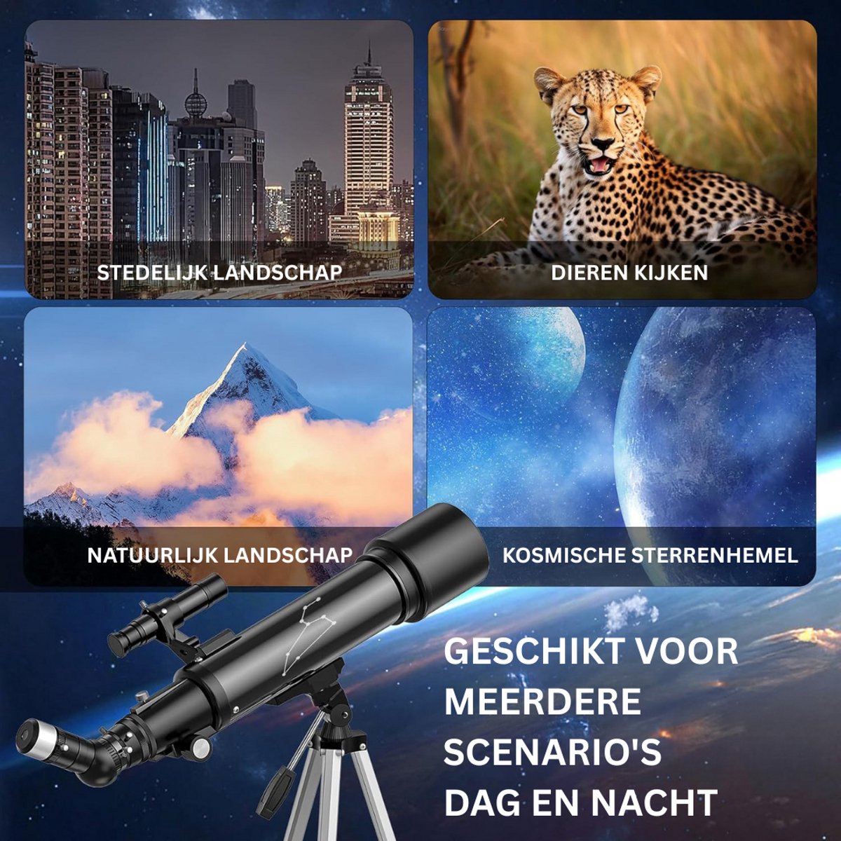 Sterrenkijker verstelbaar met statief