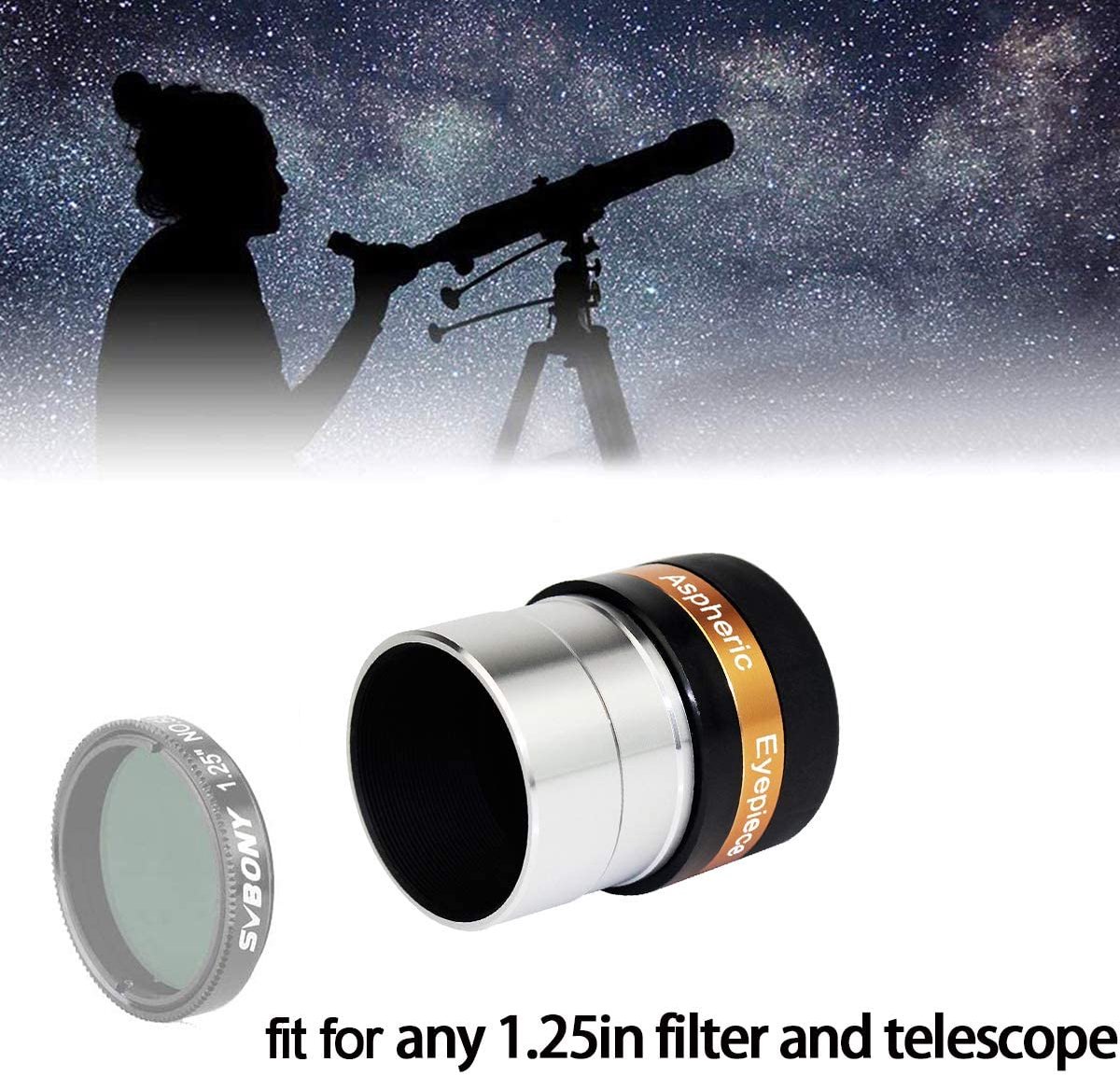 Svbony 10mm 1.25" Oculair Telescoop