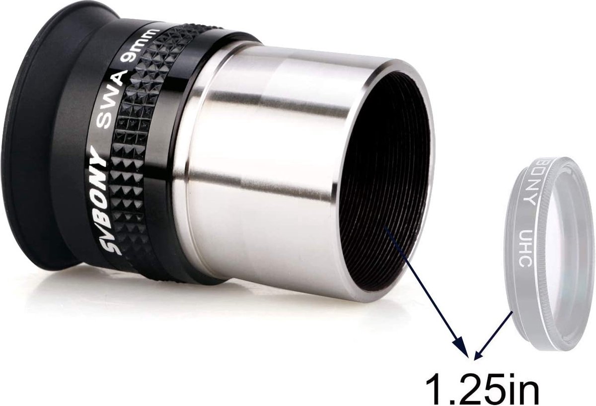 Svbony 18mm 72° 2 inch Telescoop Oculair