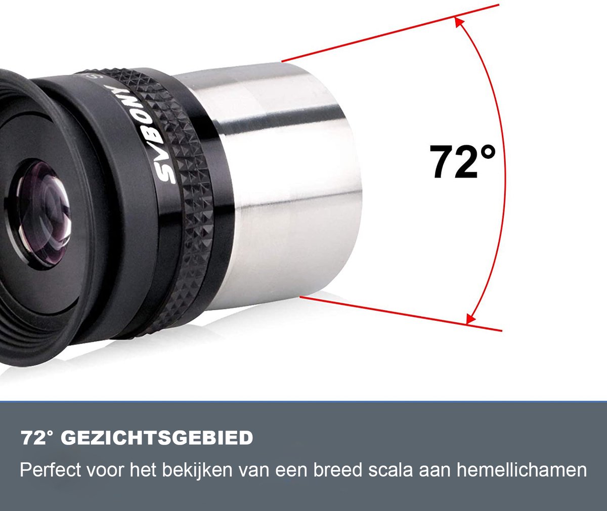 Svbony 18mm 72° 2 inch Telescoop Oculair