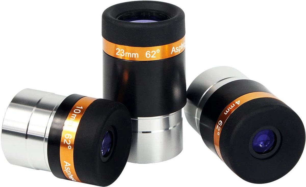 Svbony Astronomische Oculairset 1.25 inch 4mm 10mm 23mm