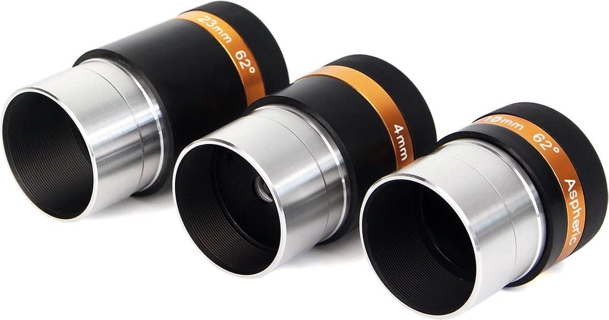 Svbony Astronomische Oculairset 1.25 inch 4mm 10mm 23mm