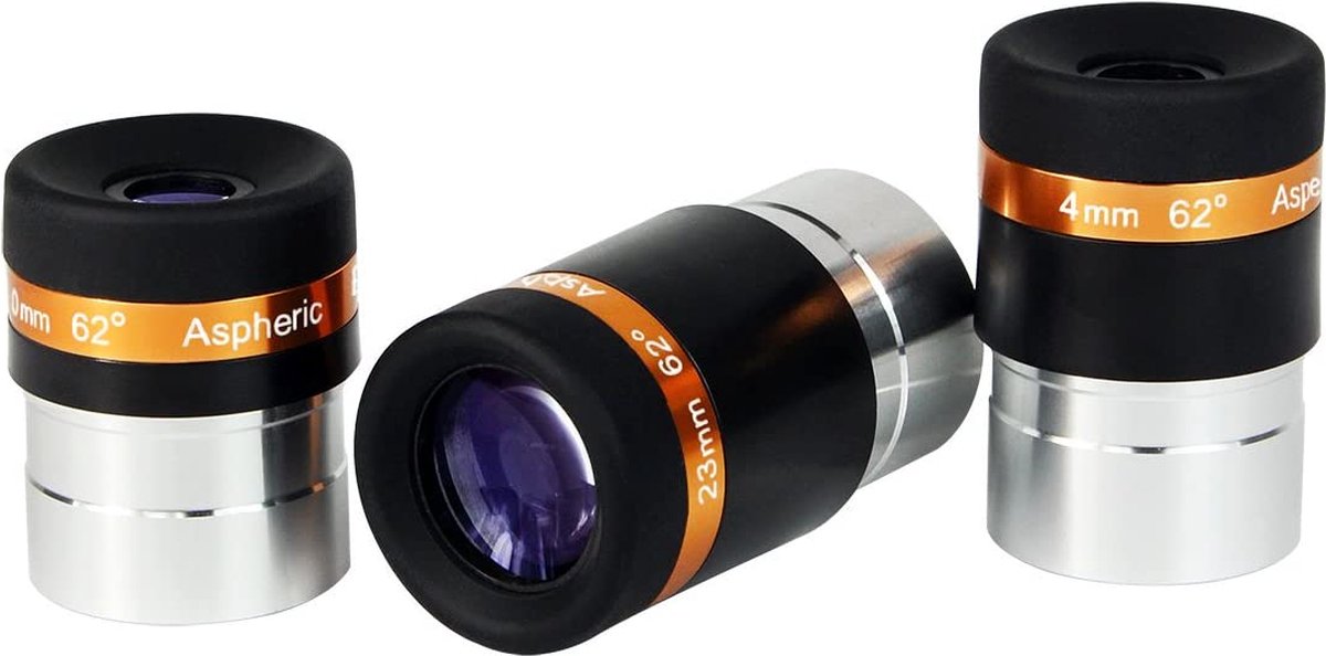Svbony Astronomische Oculairset 1.25 inch 4mm 10mm 23mm