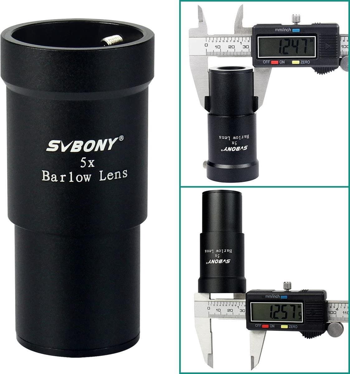 Svbony Barlow Lens 5x 1.25 inch Metal