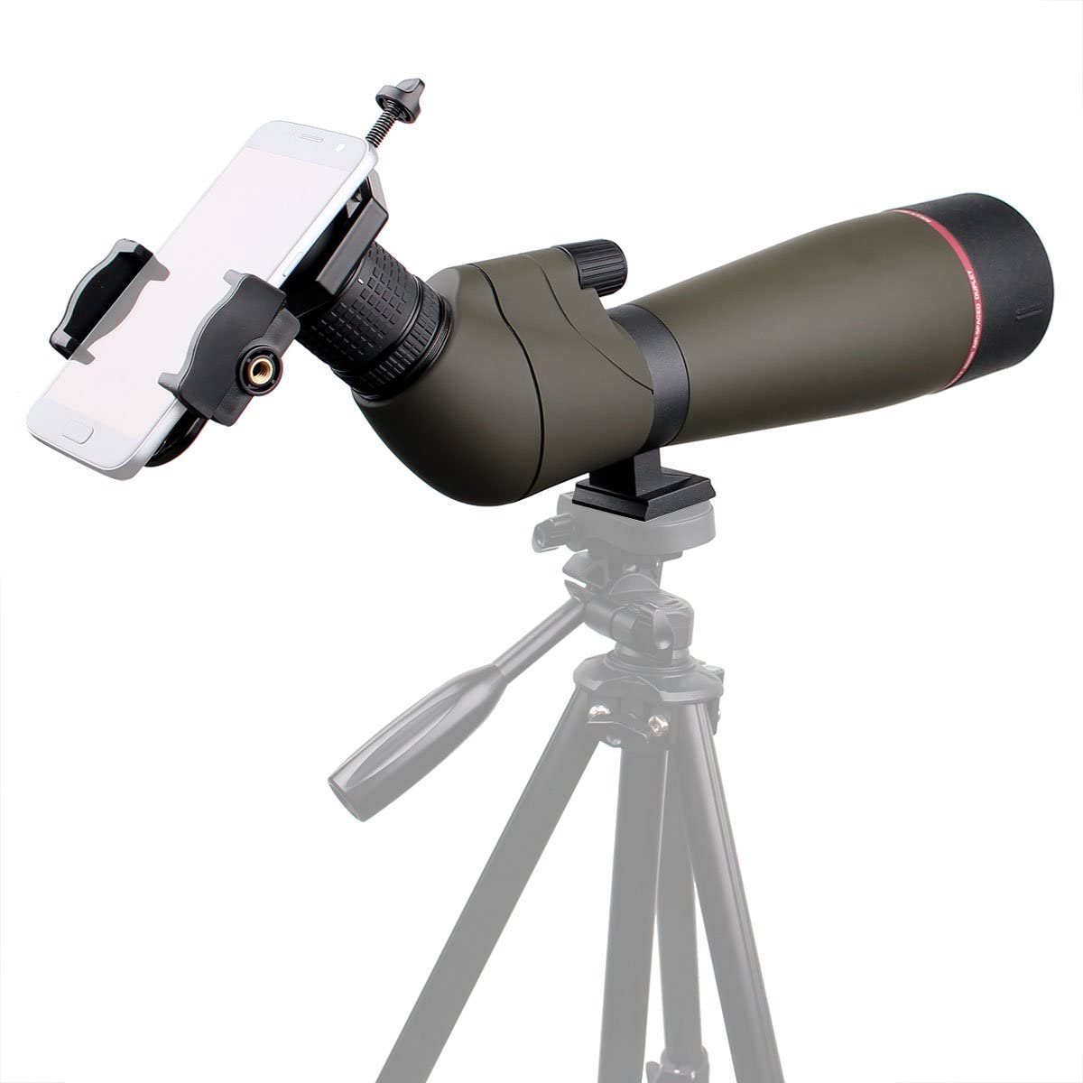 Svbony SV13 Spotting Scope 20-60x80 Monoculaire 45° Incl Telefoonadapter