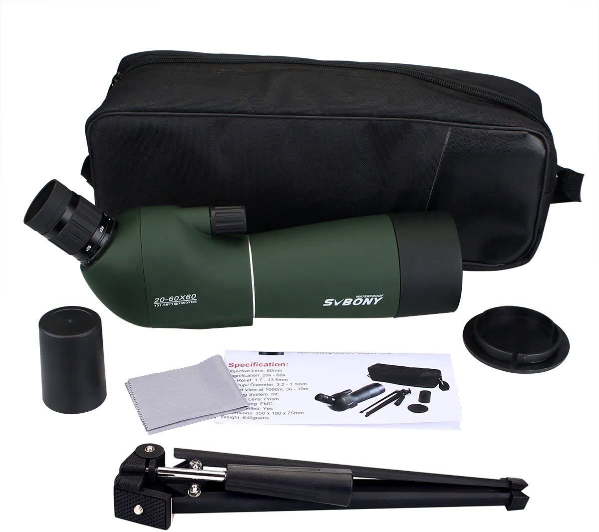 Svbony SV28 Spotting Scope 20-60x60 Monoculaire Telescoop