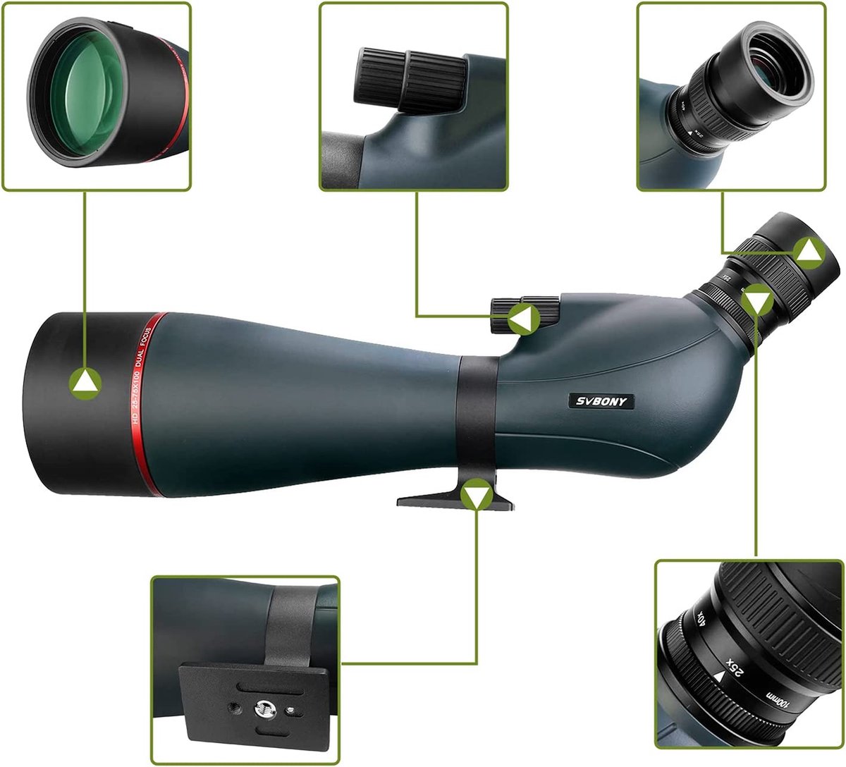 SVBony SV406 20-75x100 Spotting Scope