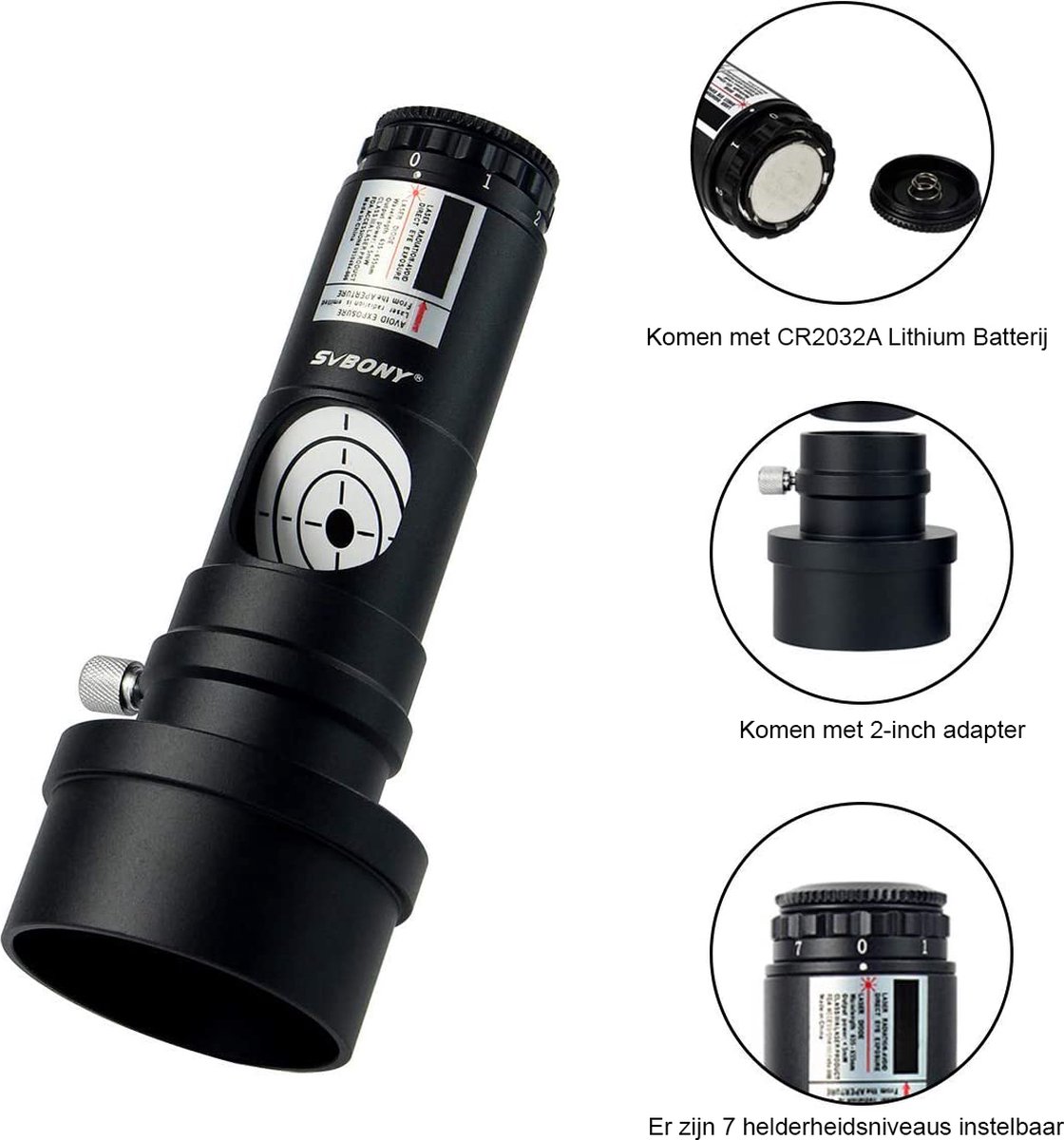 SVBony Telescopische Adapter 1.25" & 2" Metal Colimator