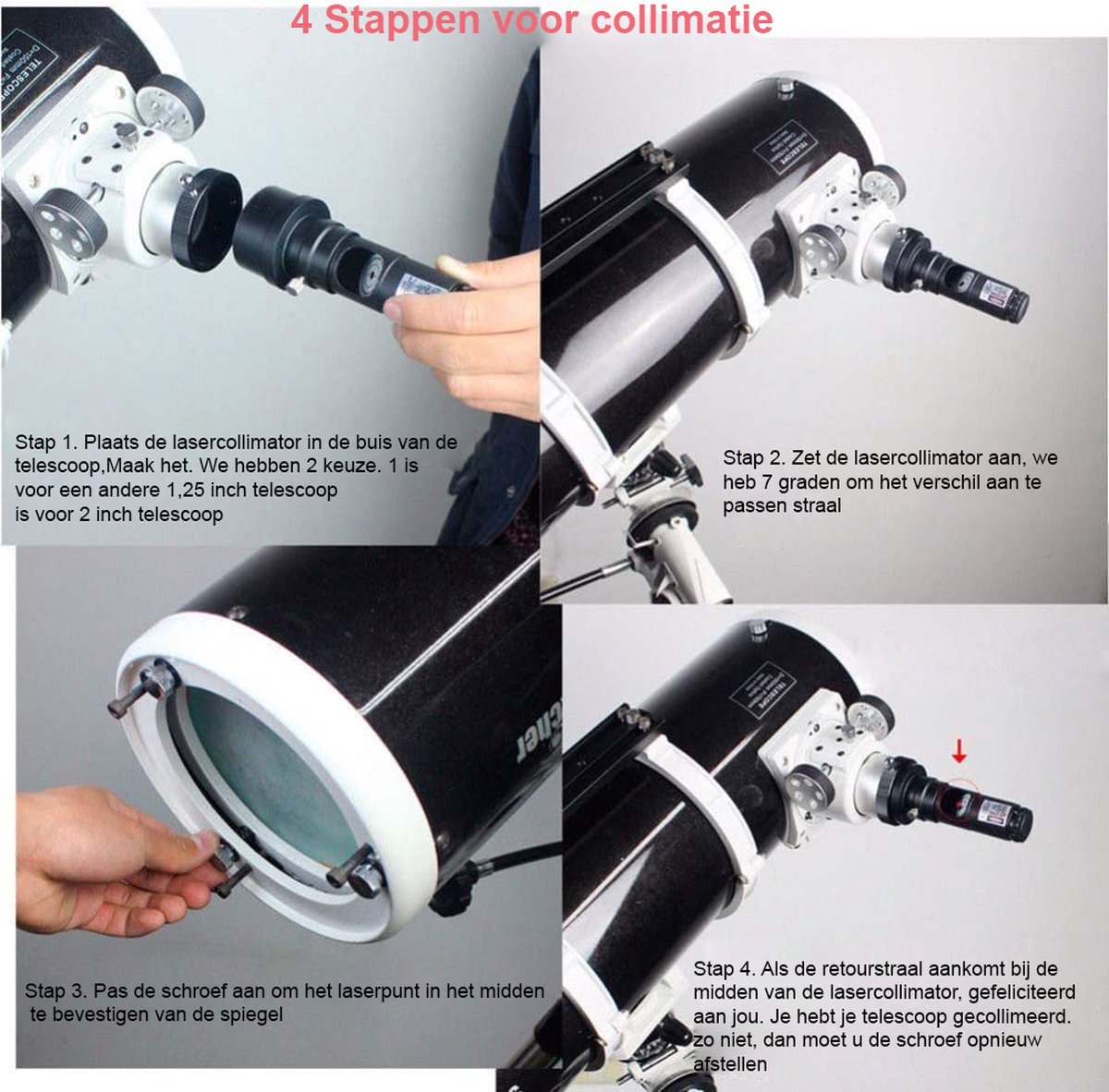 SVBony Telescopische Adapter 1.25" & 2" Metal Colimator