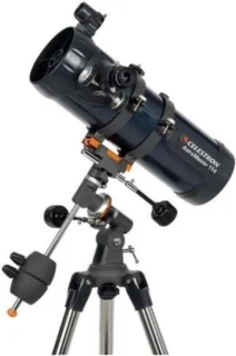 Telescoop 114mm reflector op EQ-montering met motor